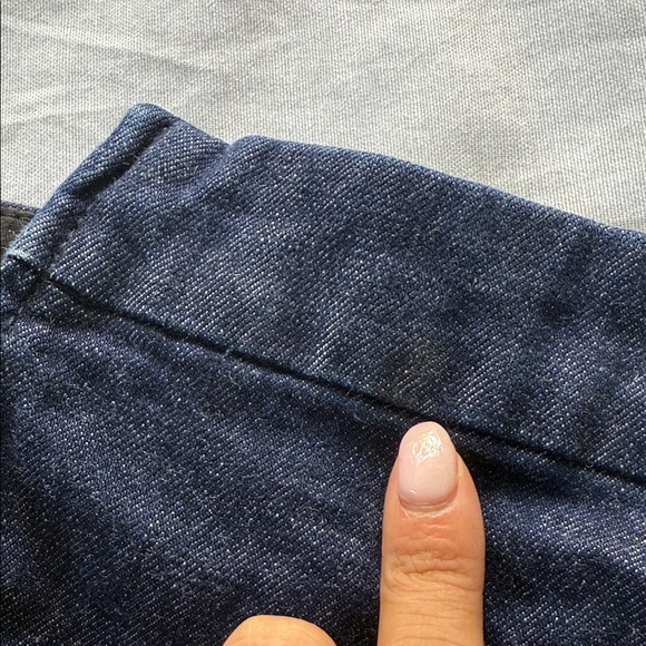 J Crew Stretch Classic Blue Denim Skirt - Picture 6 of 9